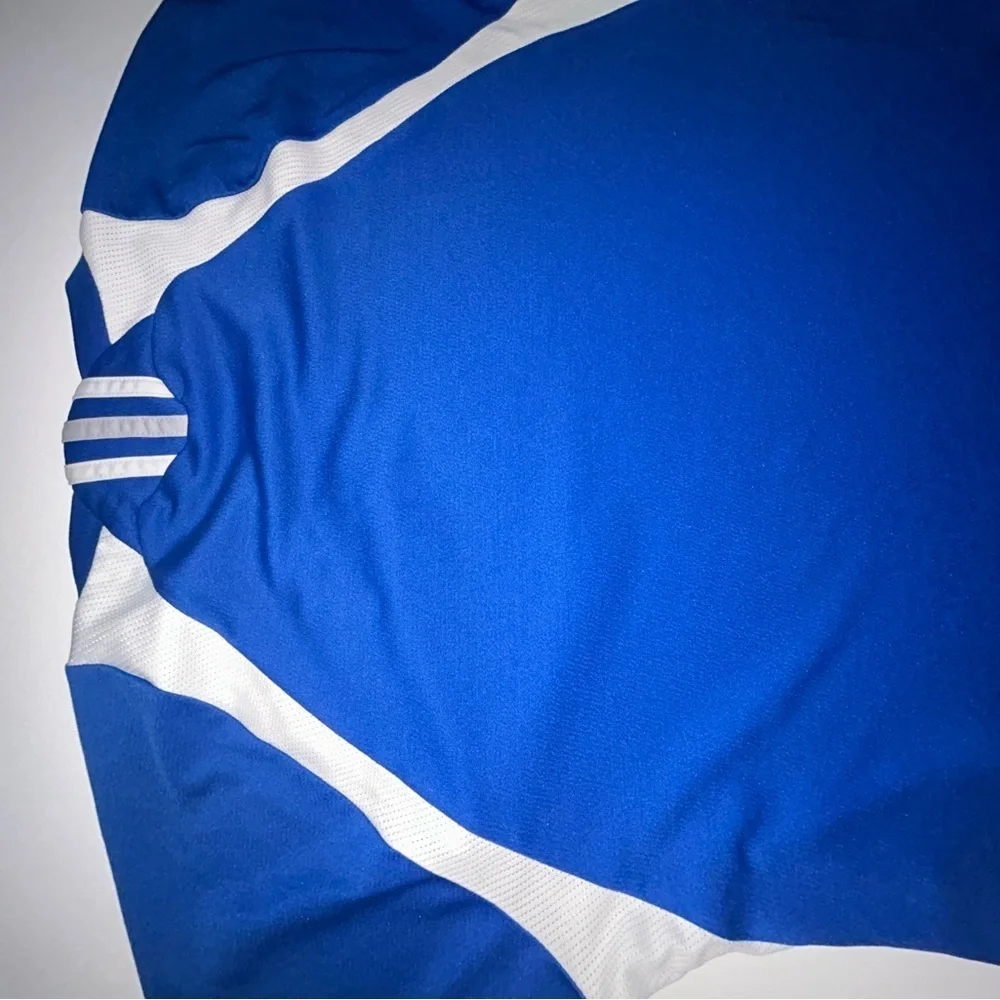 Adidas Blue and White Athletic Jerseys